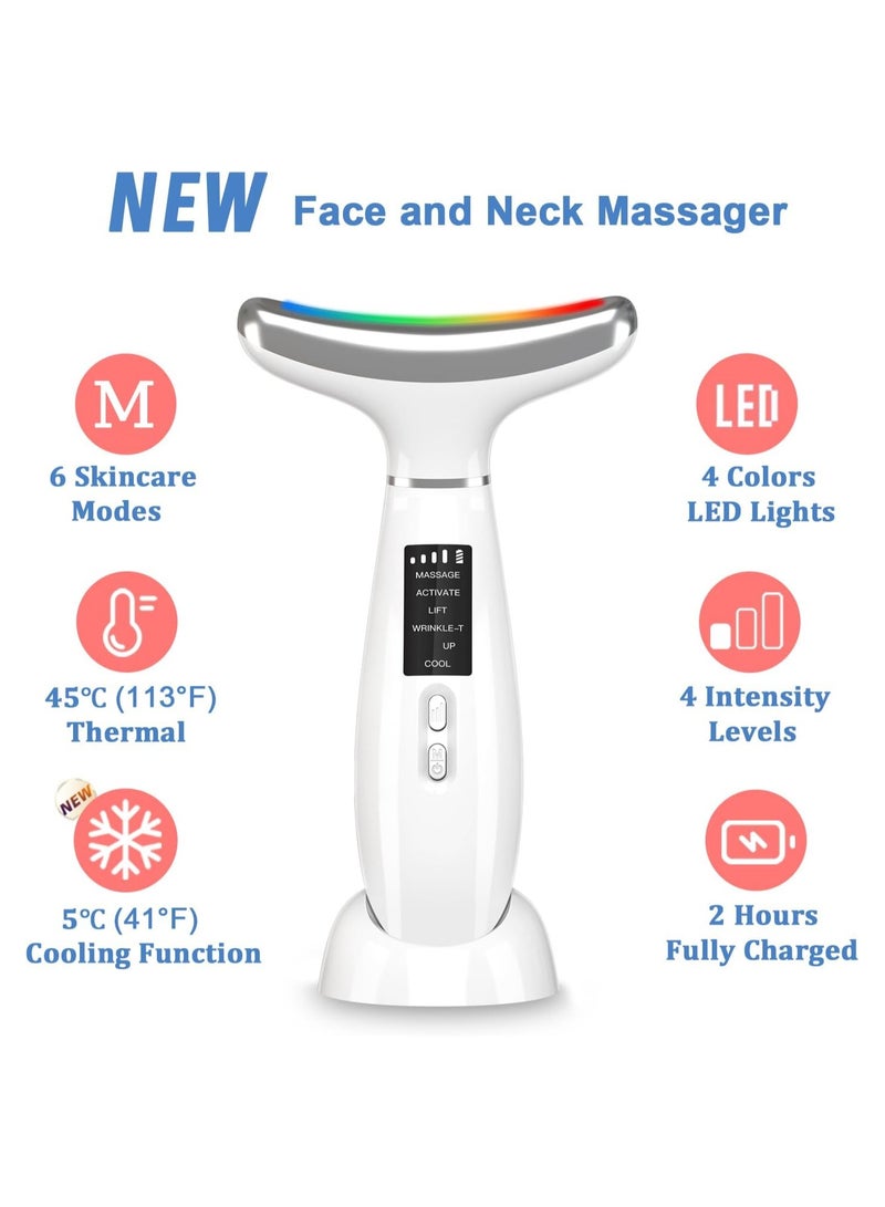 general Neck Face Beauty Device Multifunctional Portable Facial Massager 4 Color Led Face Neck Massager for Skin Care - Image 2