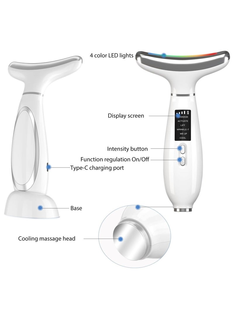 general Neck Face Beauty Device Multifunctional Portable Facial Massager 4 Color Led Face Neck Massager for Skin Care - Image 3