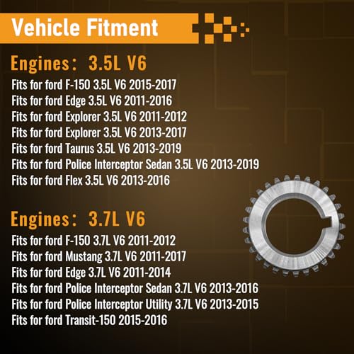 OWNWEEDA Timing Chain Kit with Water Pump + Camshaft Holding Tool with Timing Alignment Holder Tool Kit for 2011-2019 Ford Explorer/Edge/Taurus/Flex 3.5L 3.7L V6 303-1248 BL3Z-6268-A Timing Chain Set - Image 2