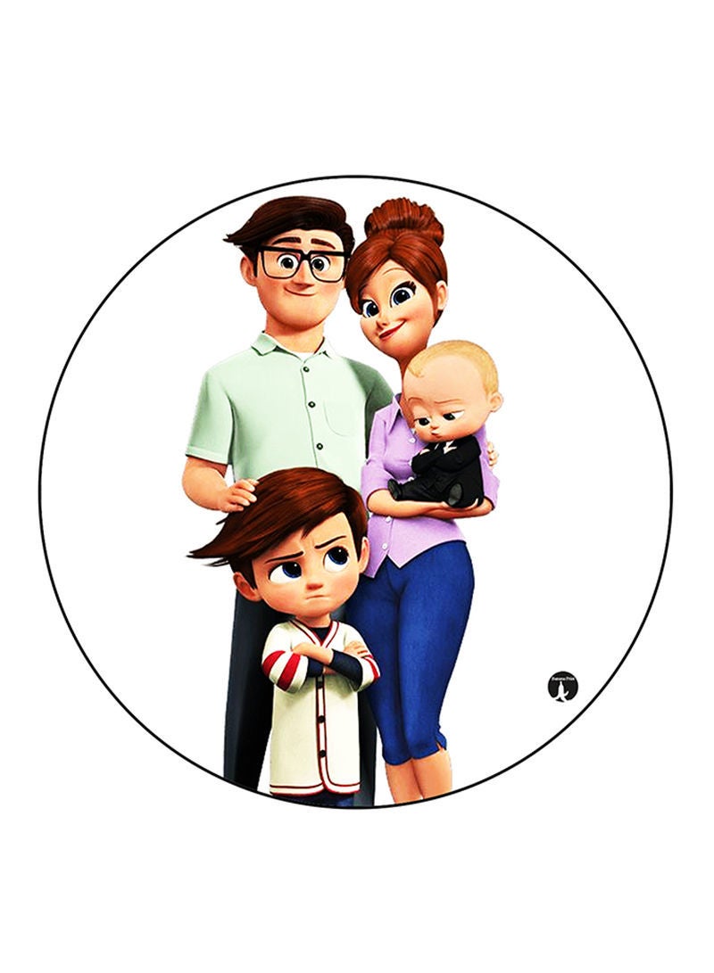 RKN The Boss Baby Printed Fridge Magnet Round  Multicolour - Image 1