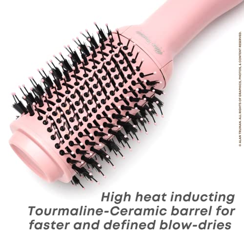 Alan Truman Compact Blow Brush Pink | 1100 Watts | Dryer In The Form Of A Brush| 6 in 1 Multistyler| Two Layered Bristles|3 Tempeature & Speed Settings - Image 5