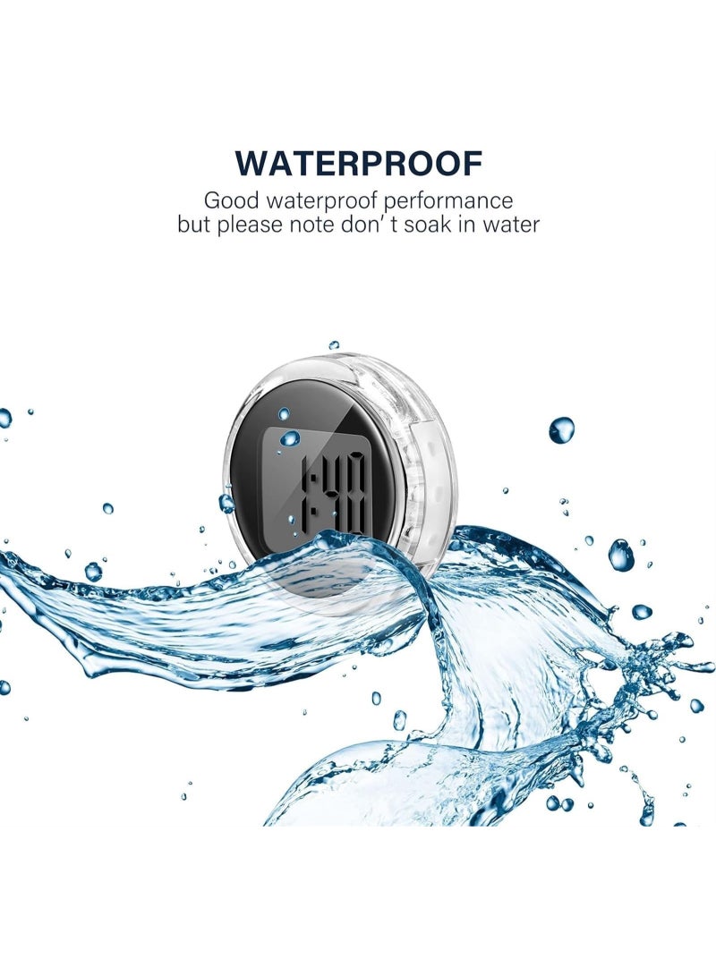 Beauenty Motorcycle Handlebar Mount Clock, Water-proof Stick-On Motorbike Mount Watch Digital Clocks for Vehicle, Auto, Car and More (3 Pieces) - Image 4