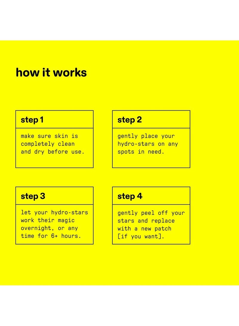 Starface Hydro-Stars, Hydrocolloid Pimple Patches, Absorb Fluid and Reduce Redness, Cute Star Shape, Vegan and Cruelty-Free Skincare (32 Count) - Image 5