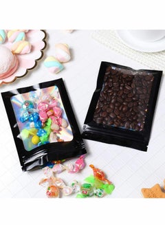Excefore Resealable Smell Proof Bags Foil Pouch Bag Flat Bag( 100 Pieces )  - Image 3