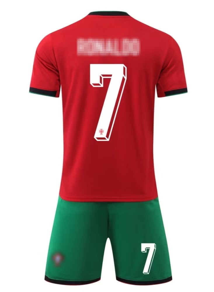 Adults Football Jersey Set, Ronaldo Jersey 7 With Socks Football Uniform Set – Portugal 7 Jersey Football Shirt, Adults Soccer Shirt Sportswear Set, Ideal For Fans and Players, Size Parameters For Men Women Youth - Image 5
