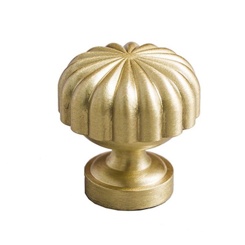 Solid Brass Gold Door Pull Handle 30mm Cabinet Drawer Knob For Wardrobe Cupboard - Image 2