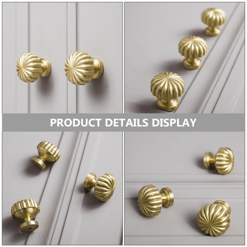 Solid Brass Gold Door Pull Handle 30mm Cabinet Drawer Knob For Wardrobe Cupboard - Image 5