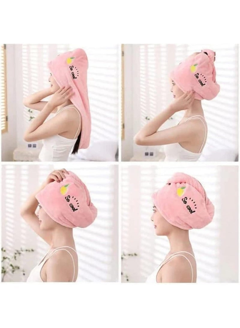 Bluejw 5 Pcs Microfiber Hair Towel Wrap for Women, Super Absorbent Quick Dry Hair Turban for All Hair Style Anti Frizz, Large Hair Drying Towel with Button - Image 5
