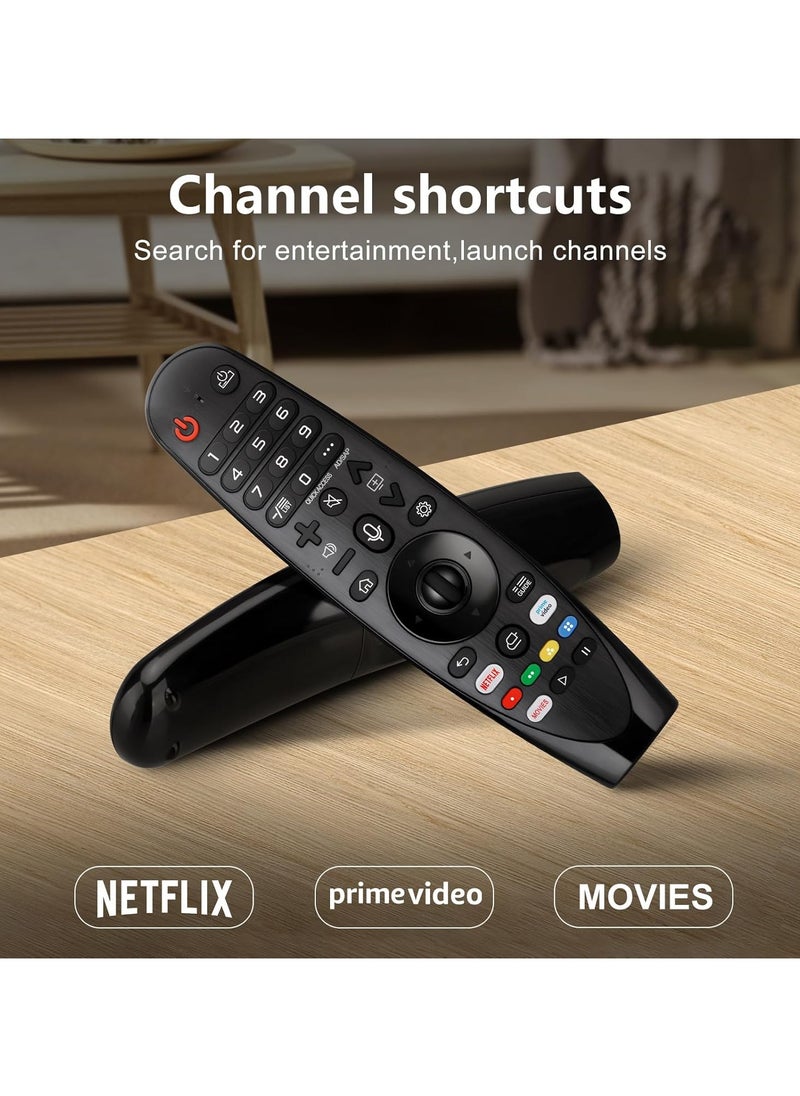 SNW - Magic Remote Control for LG TV, Universal for Original Remote MR19BA MR20GA MR21GA MR22GA MR23GA, Suitable for LG UHD OLED QNED NanoCell 4K 8K Smart TV, with Pointer and Voice Function - Image 1