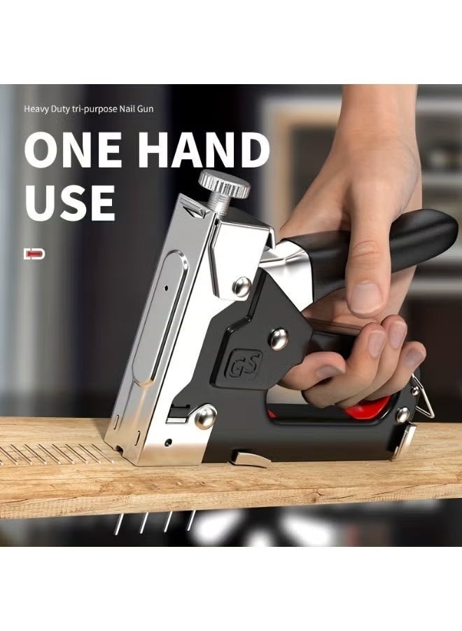 GS 4-in-1 Heavy-Duty Stapler Set , Multi-Tool for DIY Home Decor, Furniture & Wood Frames , Upholstery Staple Gun with Bandage Pliers ,Ideal for Art Supplies, Outdoor Camping & Industrial Use - Image 4