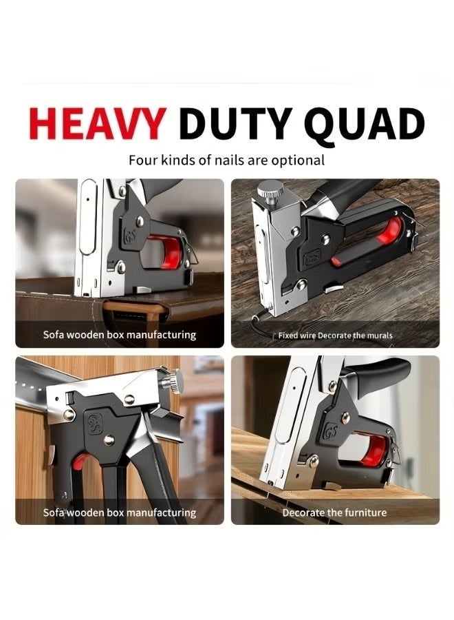 GS 4-in-1 Heavy-Duty Stapler Set , Multi-Tool for DIY Home Decor, Furniture & Wood Frames , Upholstery Staple Gun with Bandage Pliers ,Ideal for Art Supplies, Outdoor Camping & Industrial Use - Image 2