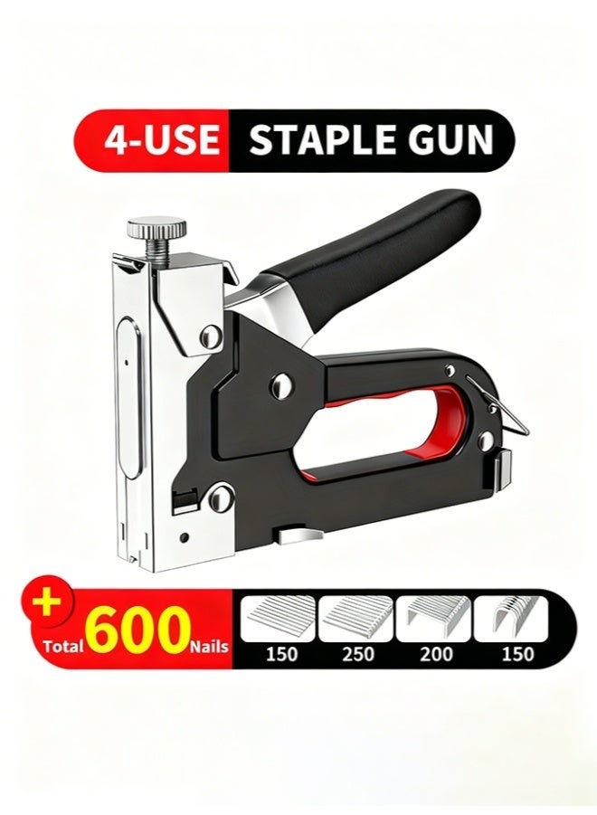 GS 4-in-1 Heavy-Duty Stapler Set , Multi-Tool for DIY Home Decor, Furniture & Wood Frames , Upholstery Staple Gun with Bandage Pliers ,Ideal for Art Supplies, Outdoor Camping & Industrial Use - Image 1