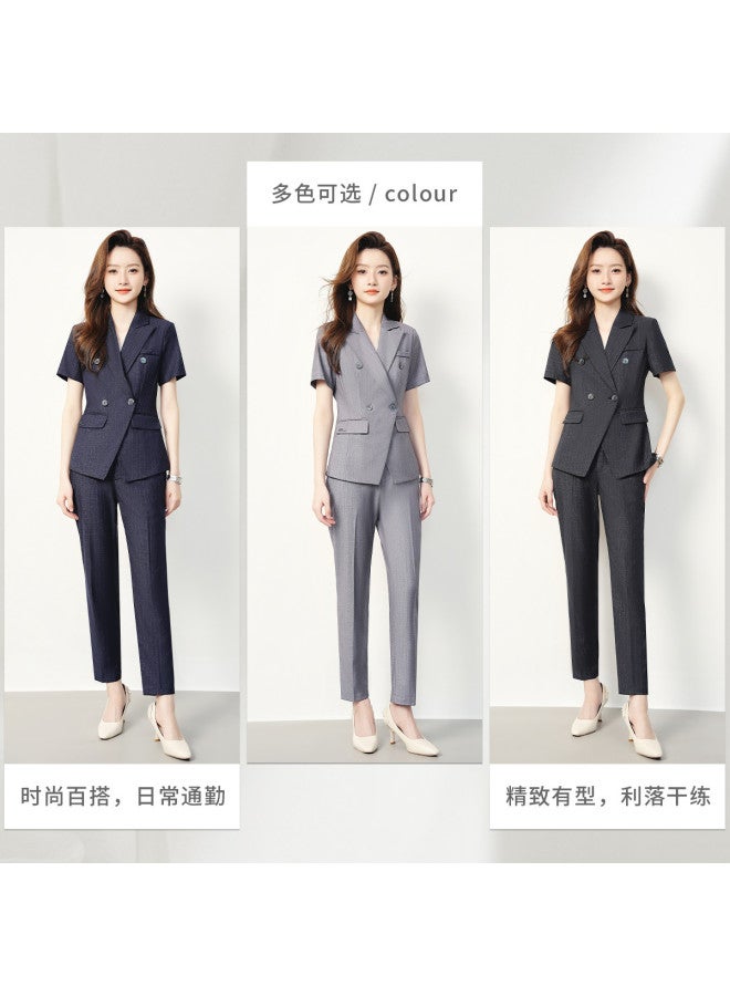 ROMON Women'S Suit, Simple And Elegant, Versatile For Daily Wear, Fashionable Two-Piece Set For Women - Image 4