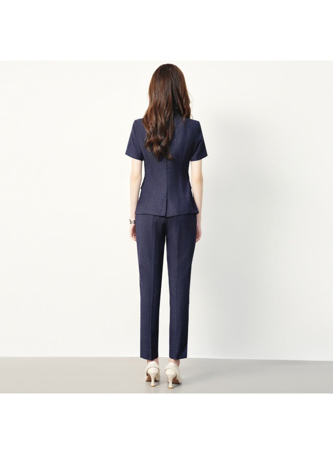 ROMON Women'S Suit, Simple And Elegant, Versatile For Daily Wear, Fashionable Two-Piece Set For Women - Image 3