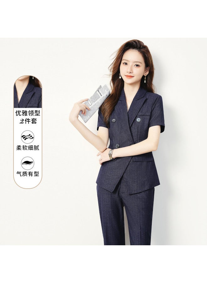 ROMON Women'S Suit, Simple And Elegant, Versatile For Daily Wear, Fashionable Two-Piece Set For Women - Image 2