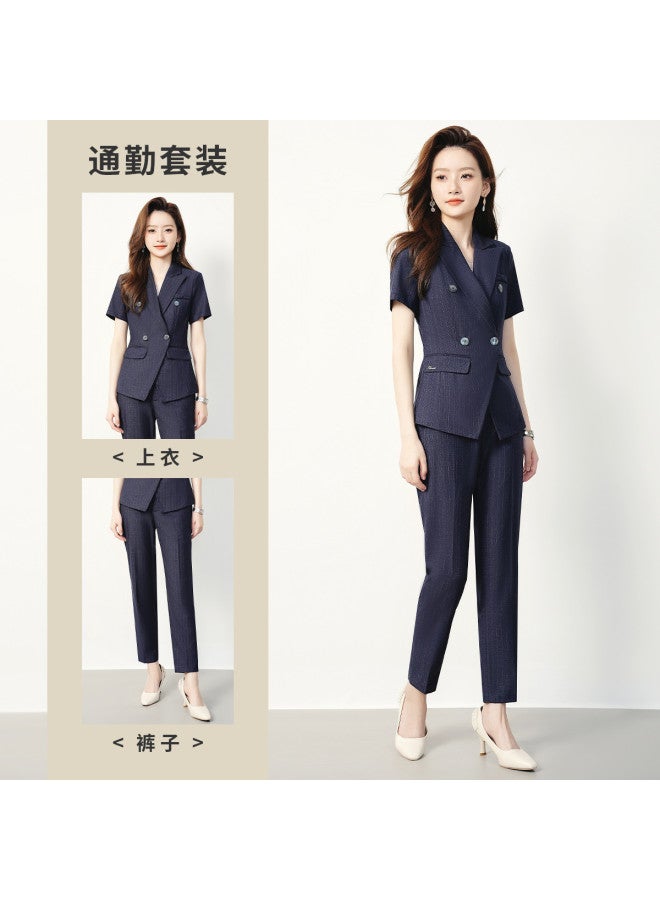 ROMON Women'S Suit, Simple And Elegant, Versatile For Daily Wear, Fashionable Two-Piece Set For Women - Image 5