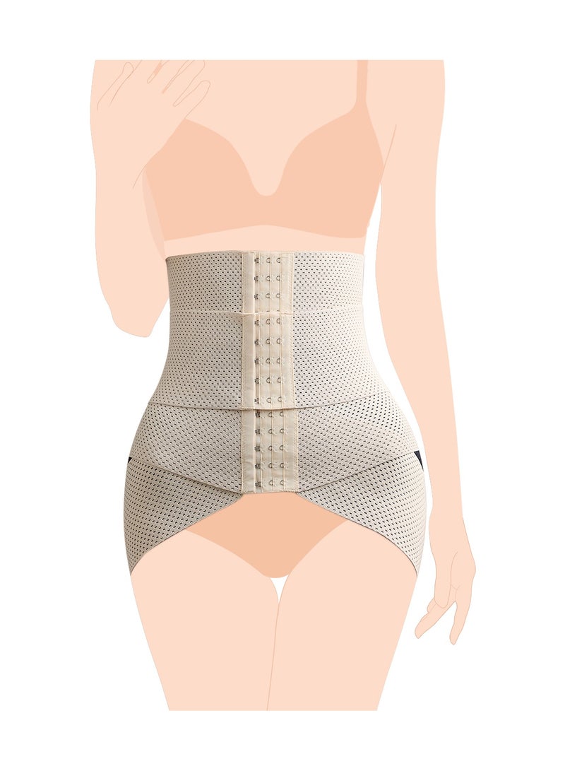 SUNVENO Belly Shaper and Hip Definition Band - Beige, M - Image 1