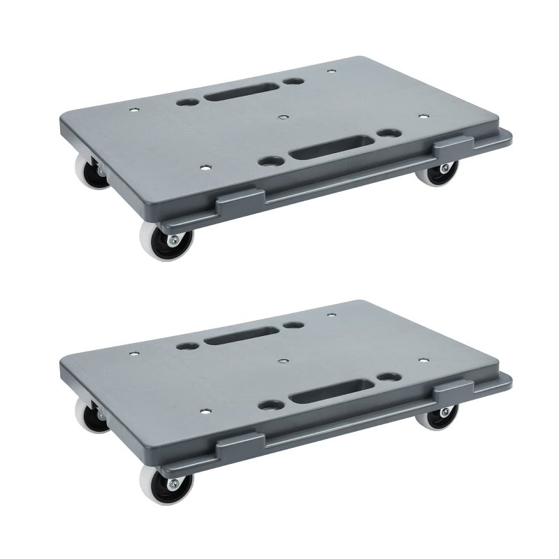 Insdawn Furniture Dolly 2 Pack Furniture Movers with Wheels 500 Lbs Capacity Moving Dolly Heavy Duty Connectable Dollies with Wheels Gray