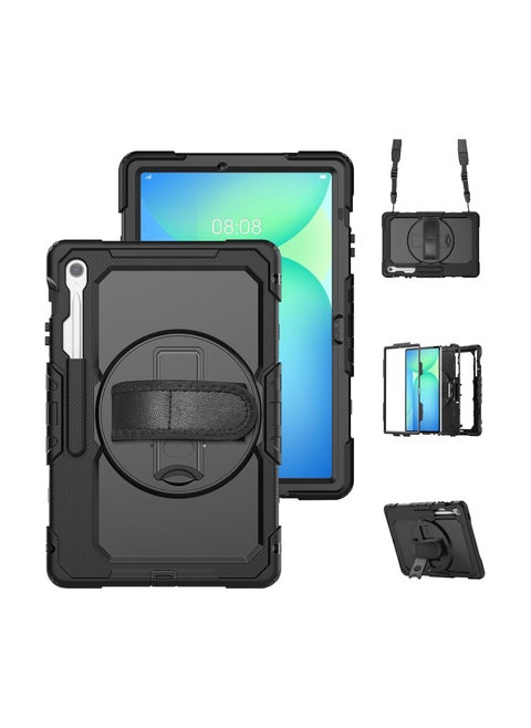 Case Compatible with Samsung Galaxy Tab S10 FE Plus 13.1-inch 2025 Model (SM-X620/X626B), Shockproof Cover with 360-degree Rotating Hand Strap/Cradle/Shoulder Strap