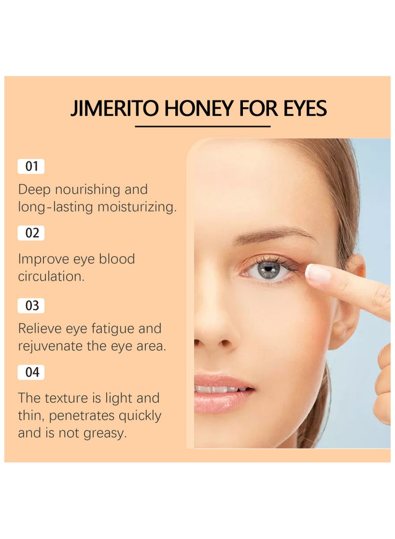 سيمونث مصل العسل النحل للعين, مصل العسل النحل العين بلا ضربة, Jimerito العسل للعيون قطرات العين العضوية, مريح الجلد -,حماية العين لطيفة,ترطيب وتخفيف العيون للجفاف,30ML - Image 2