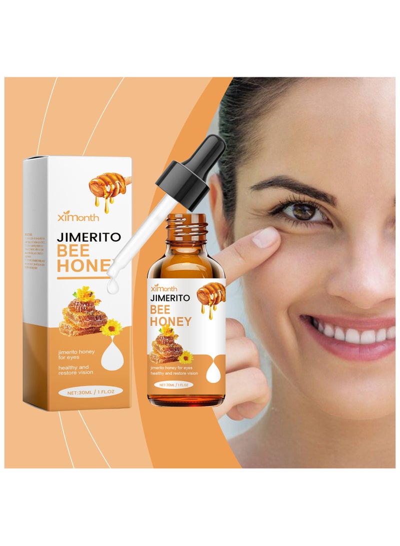 سيمونث مصل العسل النحل للعين, مصل العسل النحل العين بلا ضربة, Jimerito العسل للعيون قطرات العين العضوية, مريح الجلد -,حماية العين لطيفة,ترطيب وتخفيف العيون للجفاف,30ML - Image 5
