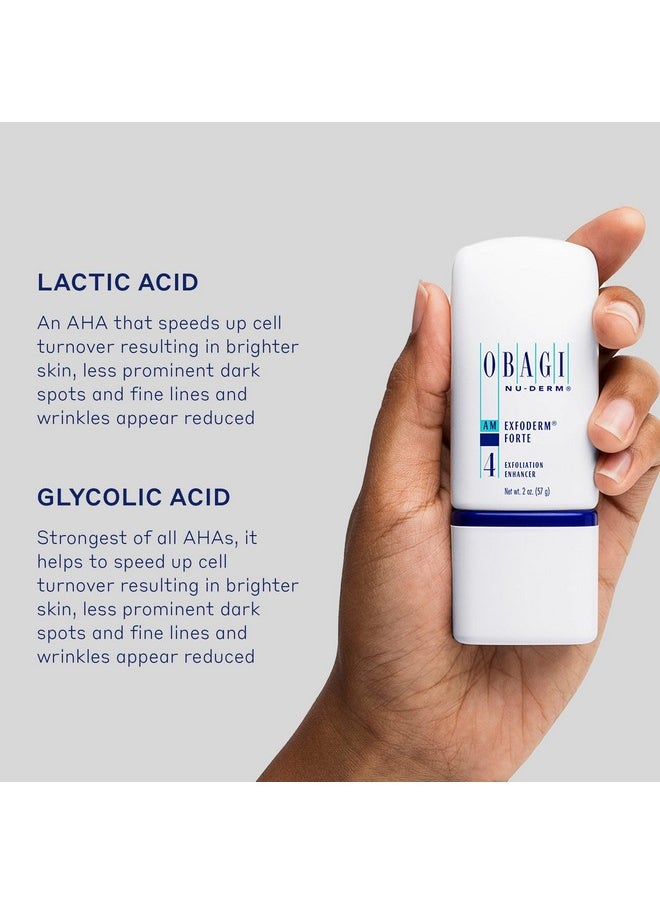 Obagi Medical Obagi Nu-Derm Exfoderm Forte - Advanced, Lightweight Exfoliating Lotion with Glycolic and Lactic Acids (AHA) - For Normal to Oily Skin Types - 2 oz  - Image 4
