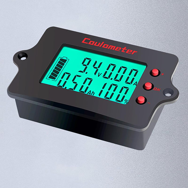 عداد الطاقة الرقمي مع كابل بيانات بطول 2 متر، أميتر 100 أمبير بشاشة LCD، فولتميتر، ومراقب الطاقة - Image 4