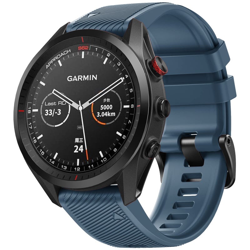 ANCOOL حزام ANCOOL لساعات Garmin S62/Forerunner 945/955 حزام سيليكون 22 مم لـ Fenix 8 Fenix E 47 مم/Fenix 7/6/5 بدائل لحزام Fenix 6 pro/7 pro/Epix (Slate) - Image 2