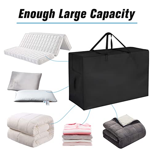 Jungda Tri Folding Mattress Storage Bag Twin XL,Foldable Memory Foam Mattress Case,Carry Case for Tri-Fold Guest Bed Mattress Fits 4 Inch Twin XL Mattress (Mattress NOT Included)-40"L x 28"W x 13"H - Image 5