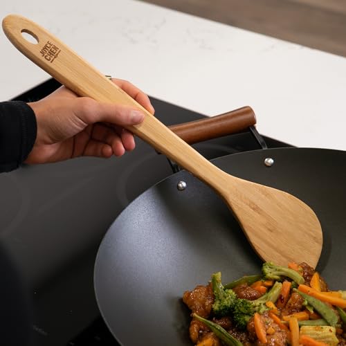 Joyce Chen Burnished Bamboo Wok Spatula, 15-Inch - Image 3