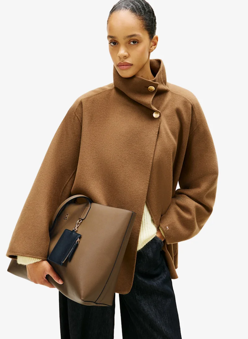 TOMMY HILFIGER The American Icon Pebble Grain Tote Bag