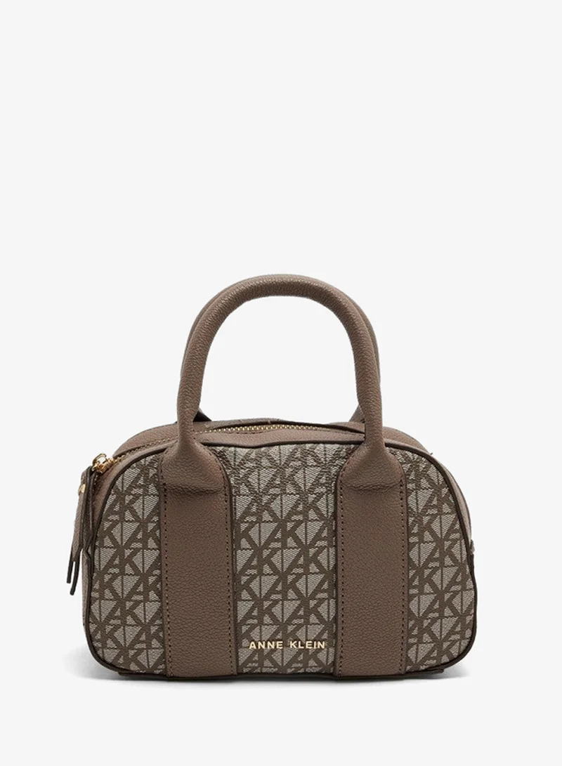 آن كلاين Anne Klein Monogram Patterned Mini Satchel Bag