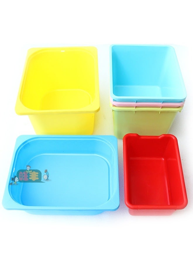 Special Offer Toy Box Children's Plastic Color Toy Storage Box Basket Basket Basket Basket Storage Box-Color:C Section Yellow 1  - Image 2