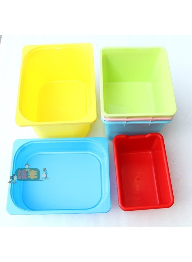 Special Offer Toy Box Children's Plastic Color Toy Storage Box Basket Basket Basket Basket Storage Box-Color:C Section Yellow 1  - Image 3