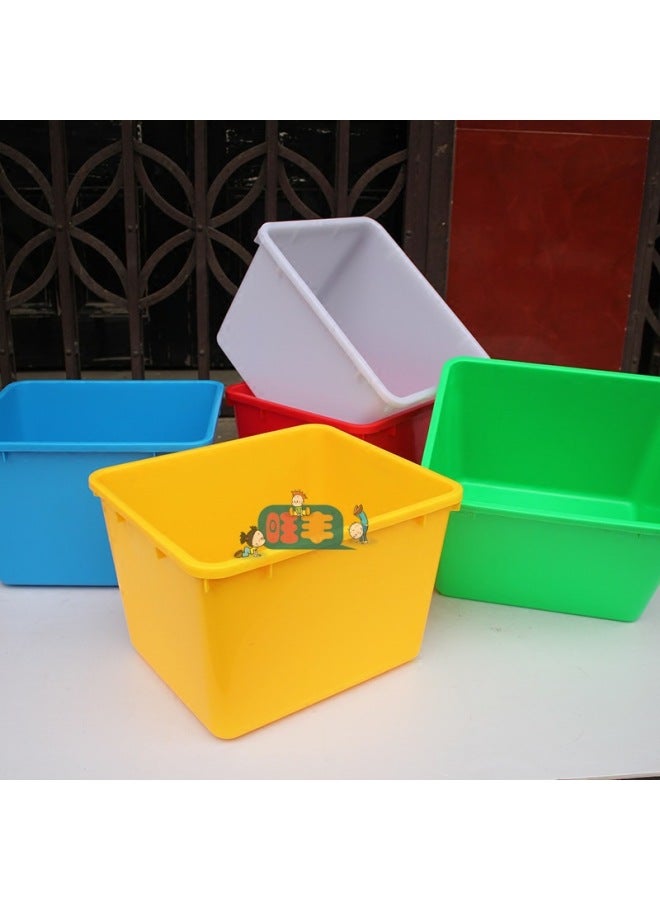 Special Offer Toy Box Children's Plastic Color Toy Storage Box Basket Basket Basket Basket Storage Box-Color:C Section Yellow 1  - Image 4