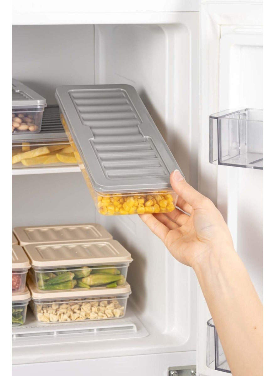 Nandy Home Set of 6 Freshbox Microwave and Freezer Suitable Storage Container Set 3 - X6 0,6 Lt  - Image 4