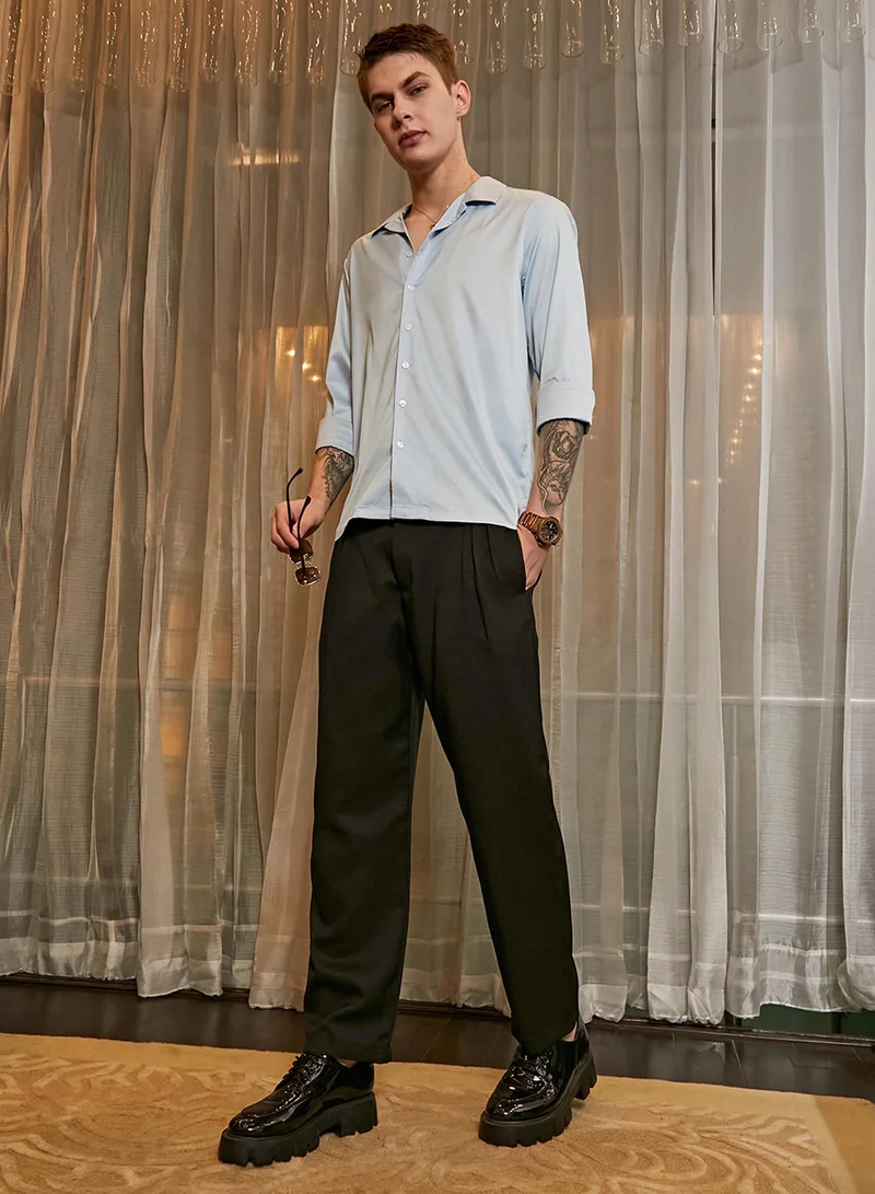 Campus Sutra Lightweight - Straight Tailored Trousers