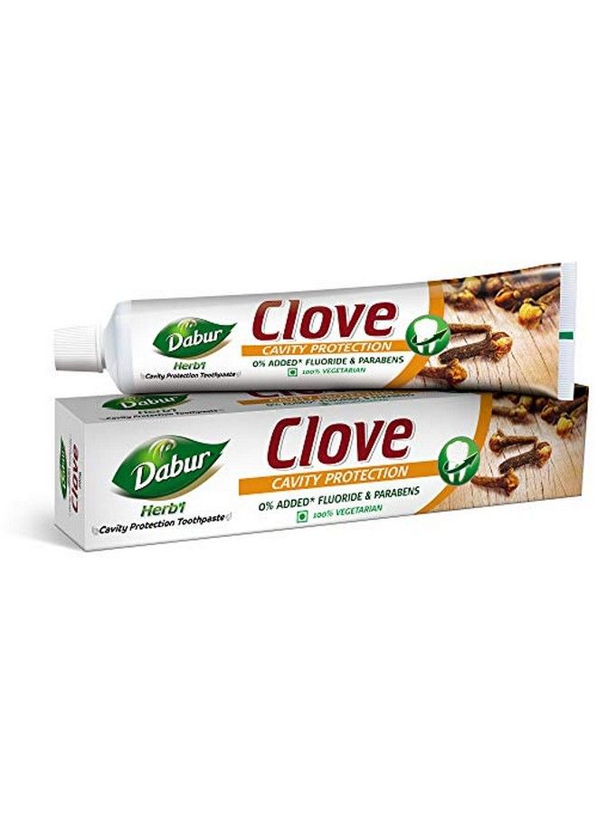 Dabur معجون أسنان Herb'L Clove Cavity Protection؛ بدون إضافة الفلورايد والبارابين 200 جرام - Image 1