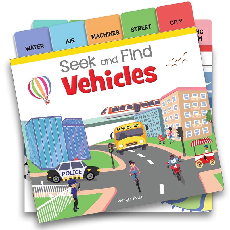 Seek and Find : Vehicles: Early Learning Board Books with Tabs - Image 4