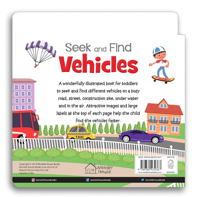 Seek and Find : Vehicles: Early Learning Board Books with Tabs - Image 2