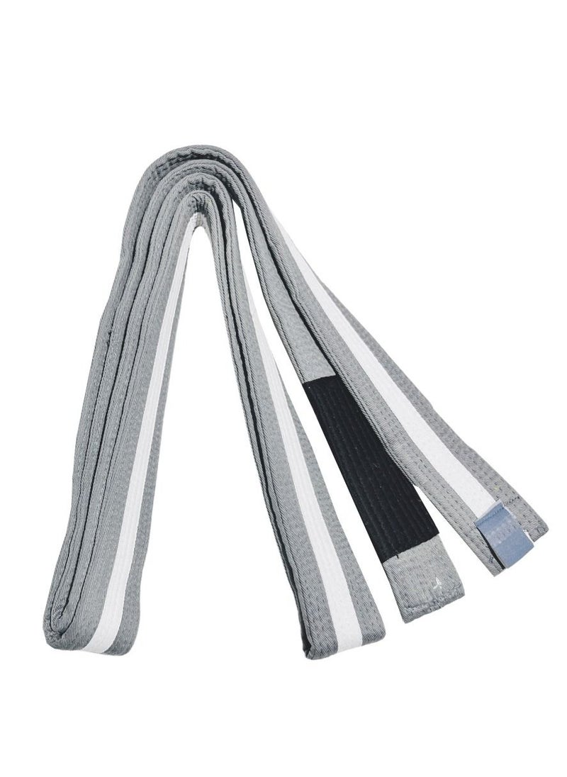 Tatsu No Label BJJ Belt Grey-White  - Image 2