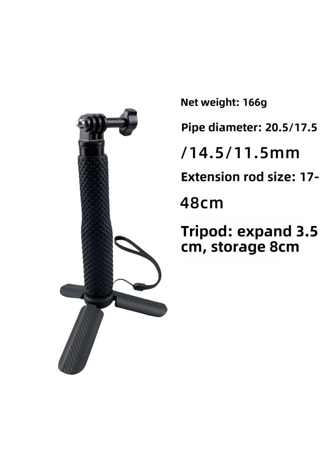 Action Camera Selfie Stick GoPro12/11 Handheld 19inch Suitable For Dji Insta360x3/x4 Extension Rod-Color:GoPro Model + Tripod  - Image 1