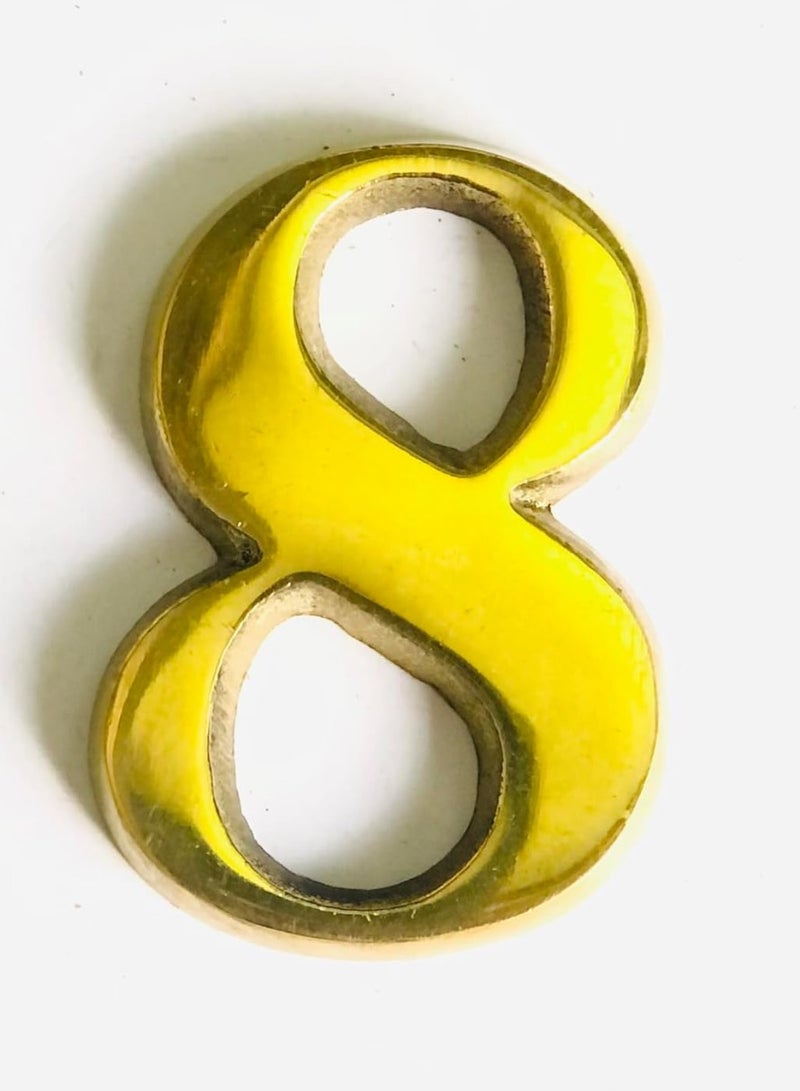 أرقام ابواب شقة رقم ثمانية ملحقات الباب الخشبي ارقام باب شقة الخامة نحاس صناعة مصري لون نحاسي دهبي