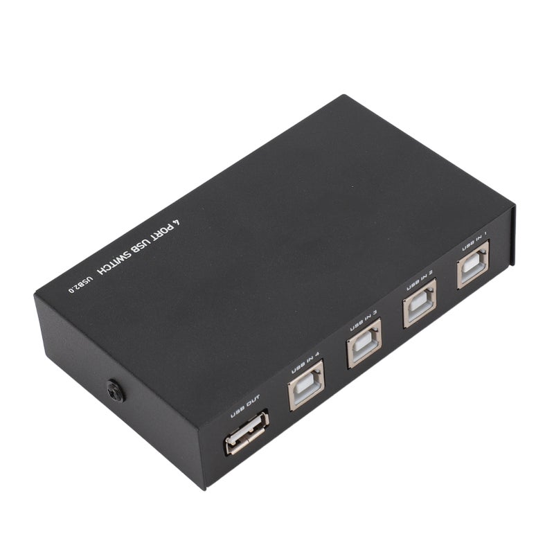 USB Sharing Manual Switch Box USB 2.0 to USB B 4 Port Share Switcher Hub for Printer Scanner Camera Keyboard - Image 2