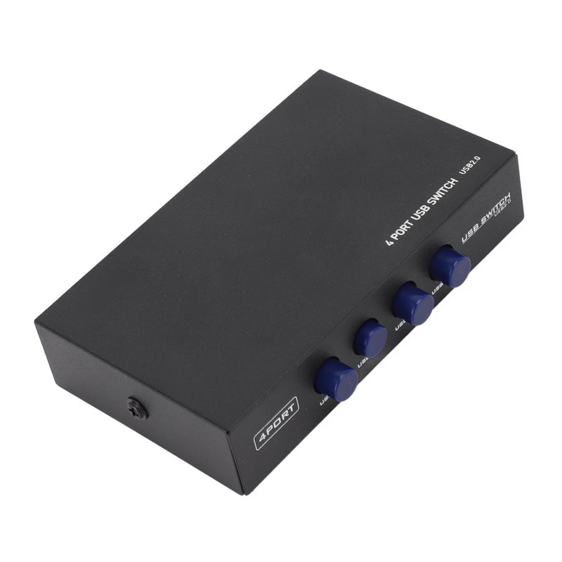 USB Sharing Manual Switch Box USB 2.0 to USB B 4 Port Share Switcher Hub for Printer Scanner Camera Keyboard - Image 1