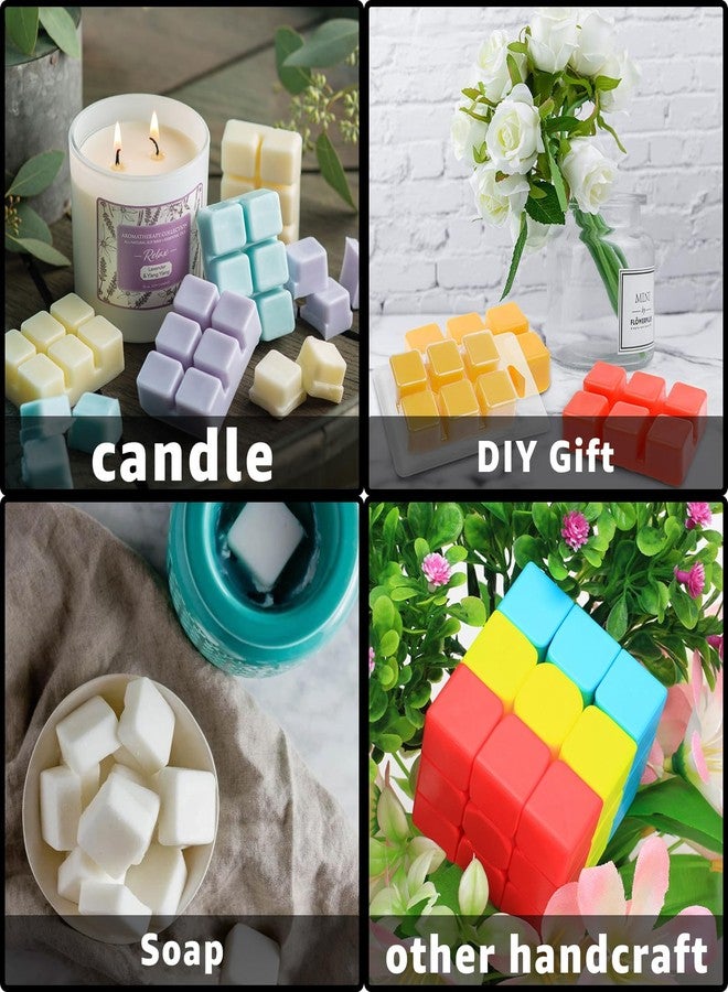 JMIATRY 150 Packs Wax Melt Containers 6 Cavity Square Plastic Wax Melt Molds Clamshells for Waxs Melts Clear Waxs Melts Clamshells, Empty Candle Melt-Molds - Image 5