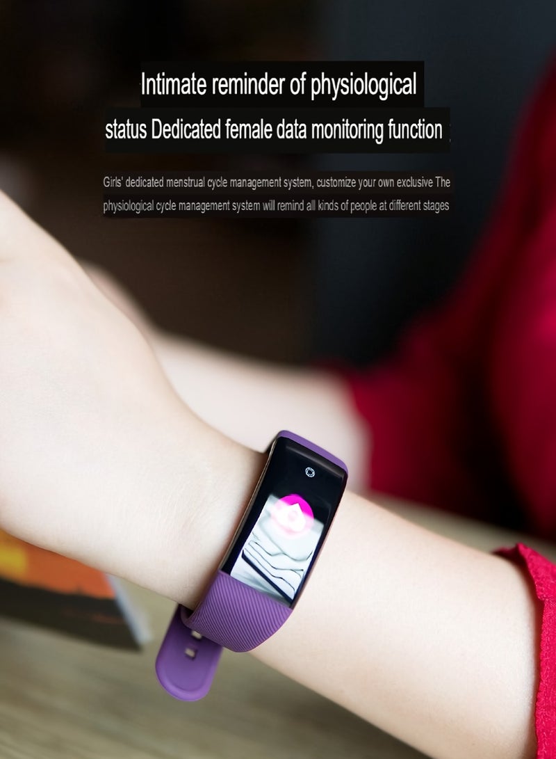 SL11 Smart Bracelet, Non Invasive Sugar Watch, Sturdy And Durable Waterproof Smart Health Monitoring Watch With Multiple Sports Modes, (1pc, Red) - Image 2