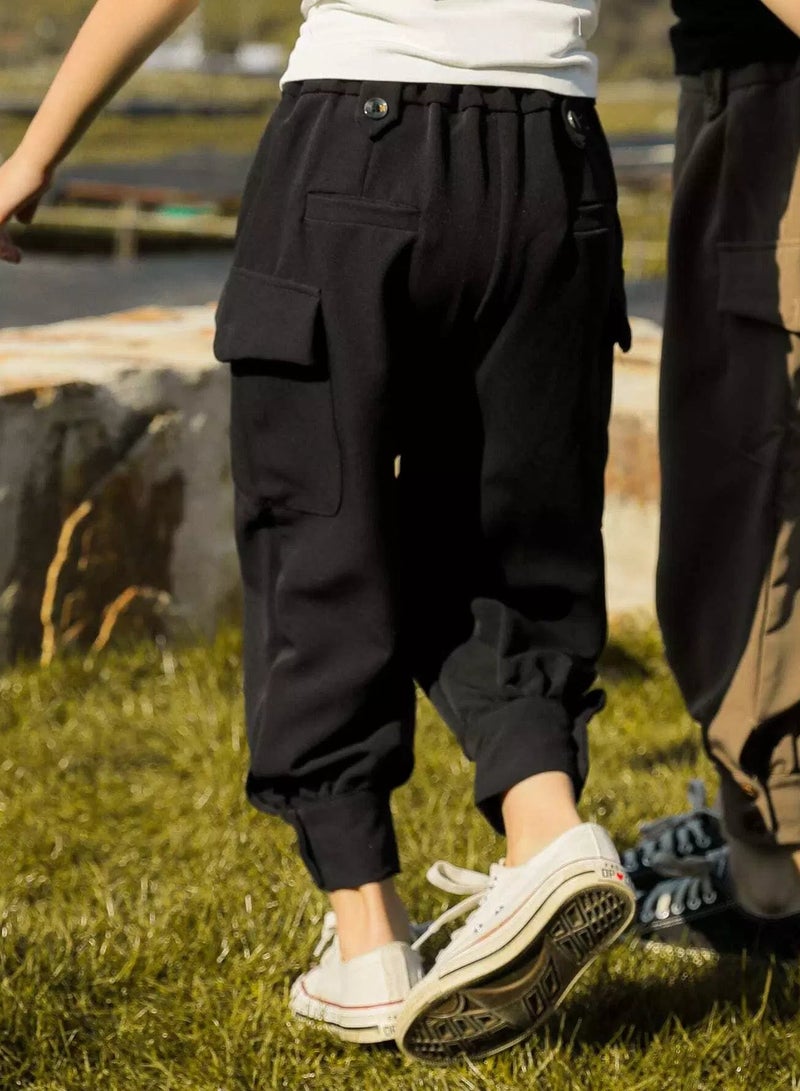 Girls 1pc Flap Pocket Cargo Pants  - Image 2