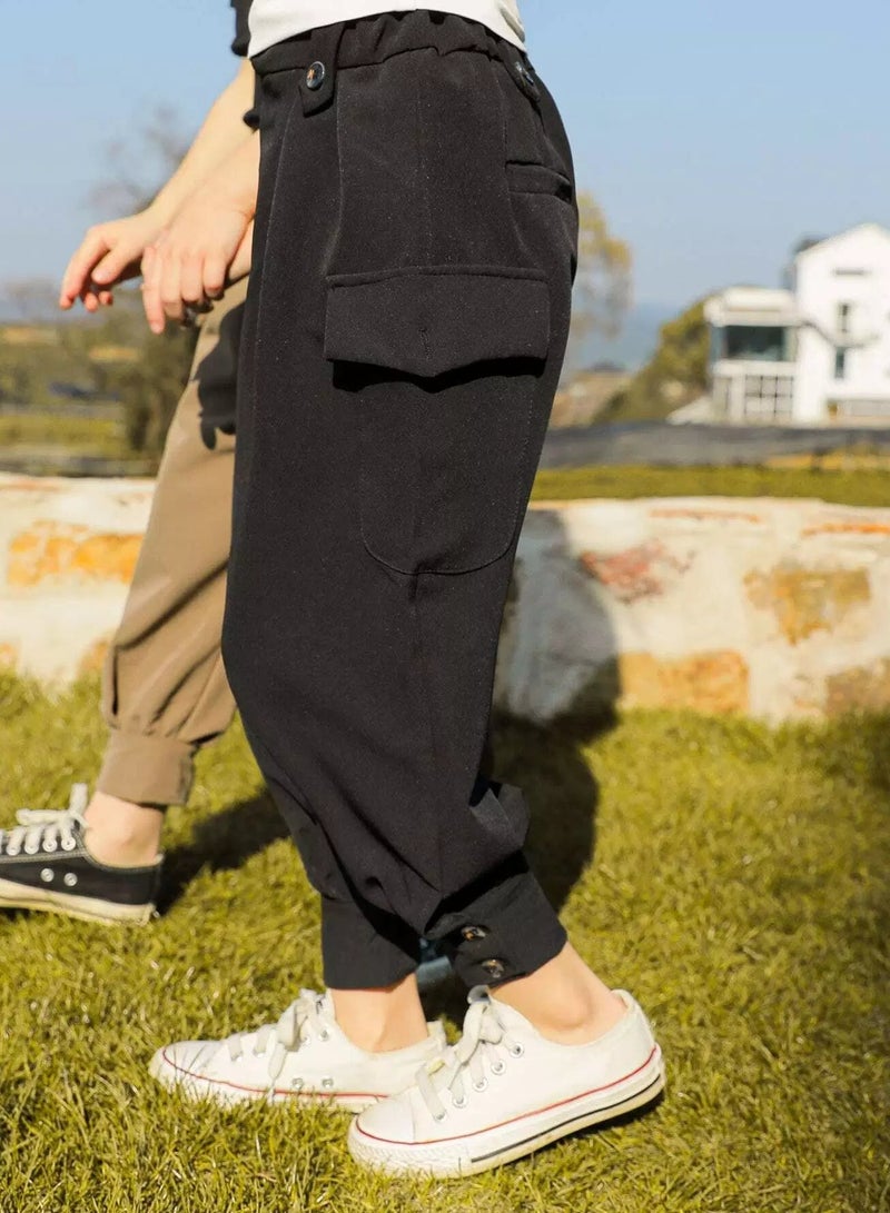 Girls 1pc Flap Pocket Cargo Pants  - Image 3