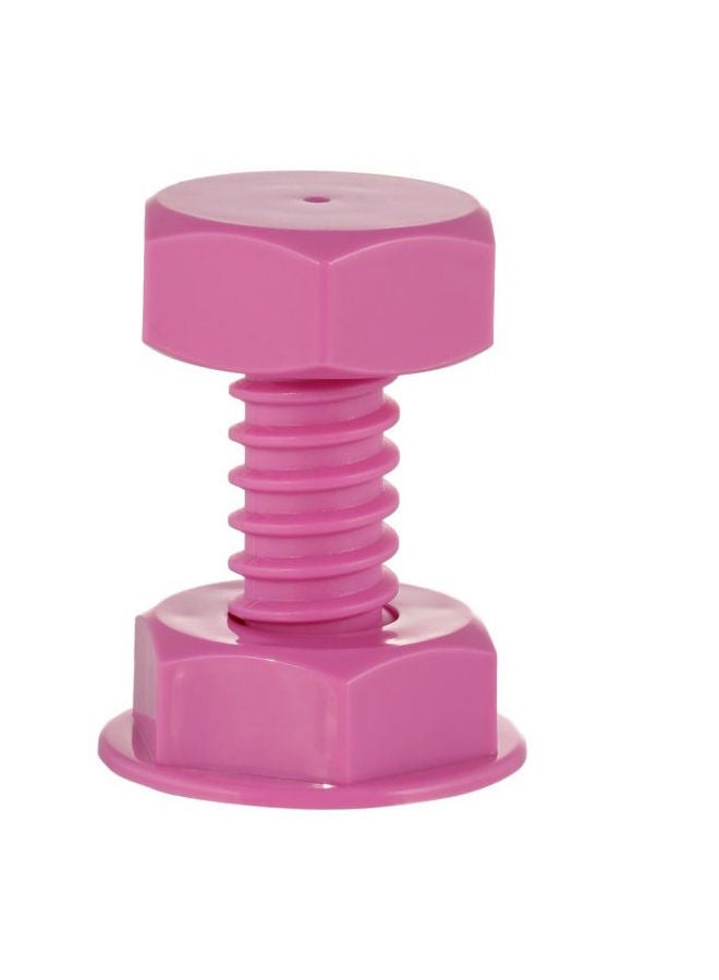 NIBEMINENT 3-Piece Mini Screw Wall Hook Pink/Yellow/Green 6.3x4.7centimeter  - Image 2